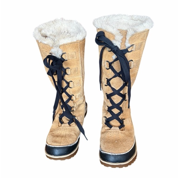Sorel Tivoli High Il boots in a tan/chestnut brown/faux fur-Women’s Size 6 - Picture 2 of 13